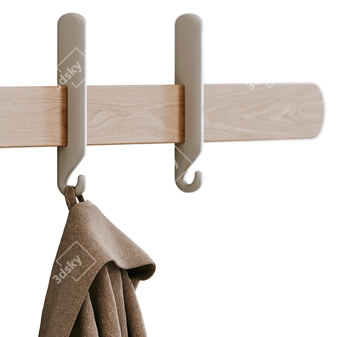 Bolia Coat Hanger with Hooks 3D model image 3