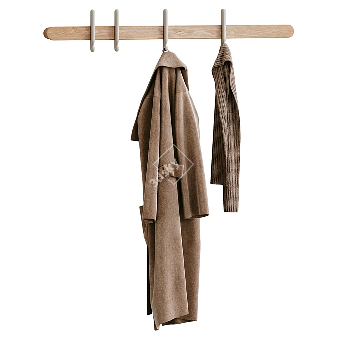 Bolia Coat Hanger with Hooks 3D model image 6