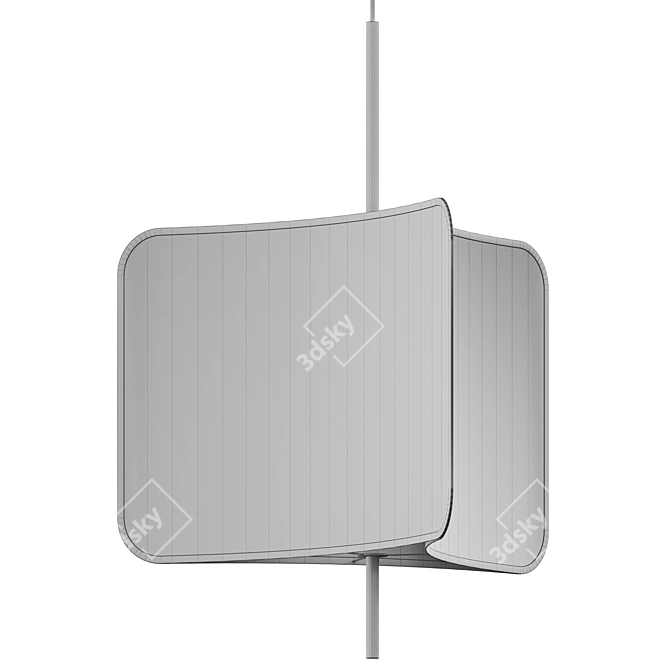 Sleek Industrial Tinto Pendant Light 3D model image 3