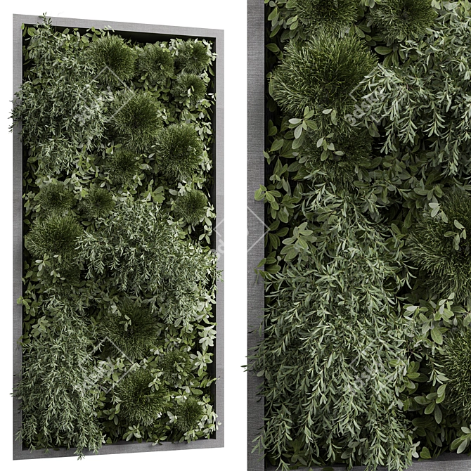  3D Vertical Wall Garden Model 3D model image 1