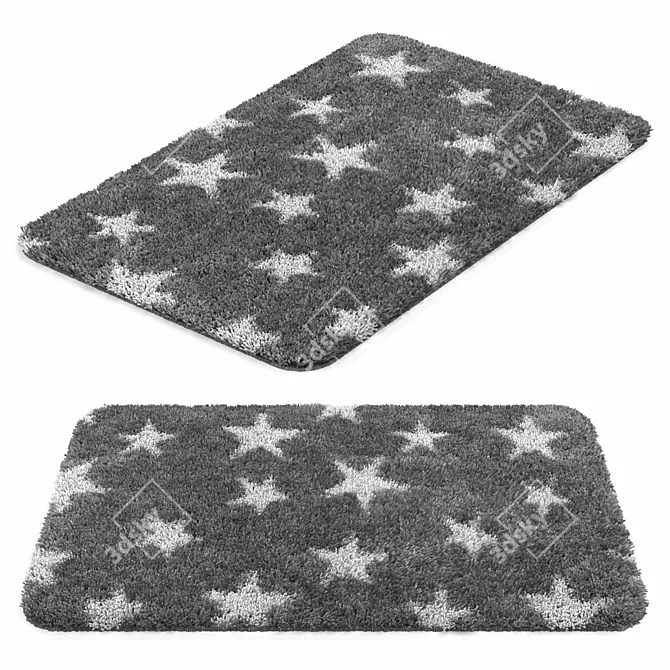 Microfiber Bathroom Mat IDDIS 3D model image 6