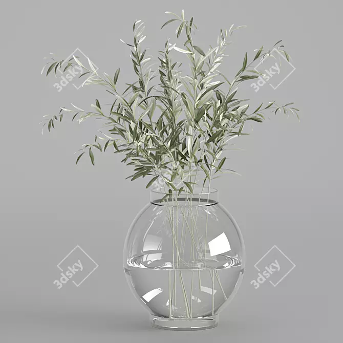 Olive Bouquet 3D Model Bundle 3D model image 1