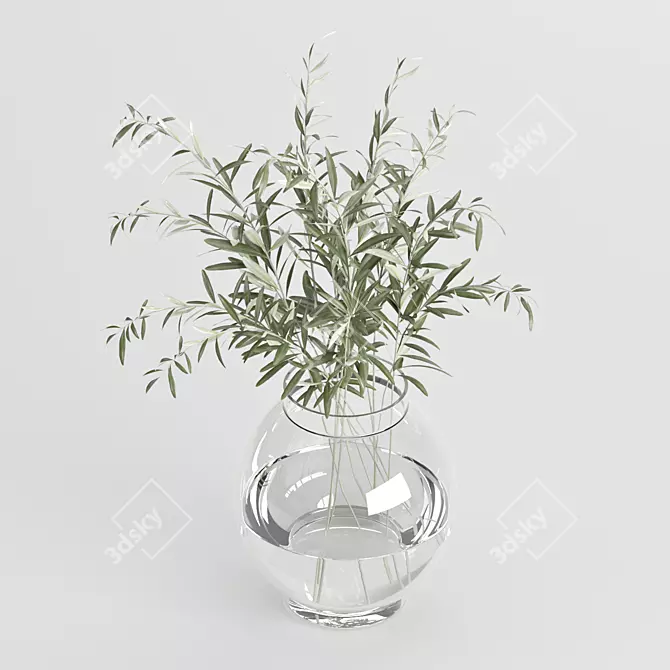 Olive Bouquet 3D Model Bundle 3D model image 2