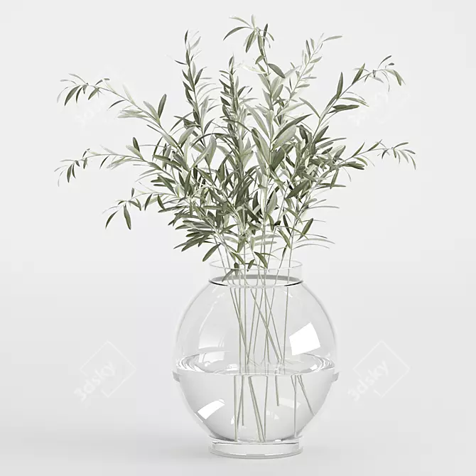 Olive Bouquet 3D Model Bundle 3D model image 3