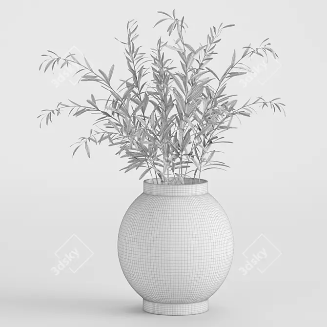 Olive Bouquet 3D Model Bundle 3D model image 4