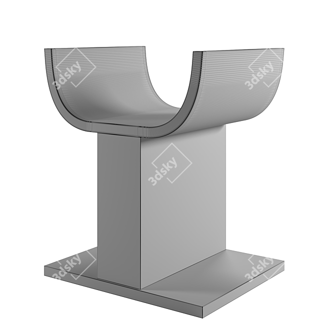 Chic and Modern Marko Stool 3D model image 4