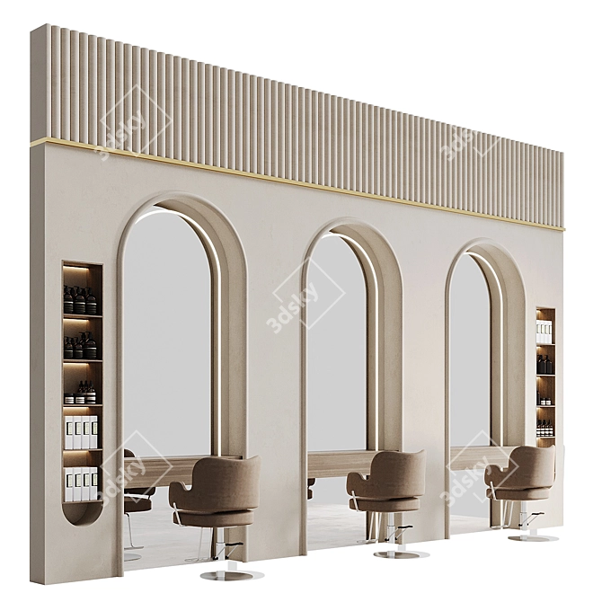 Stylish Beauty Salon Services 3D model image 1