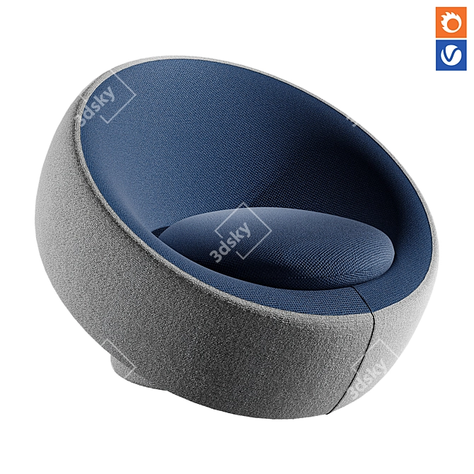 Allure Seating Collection 3D model image 1