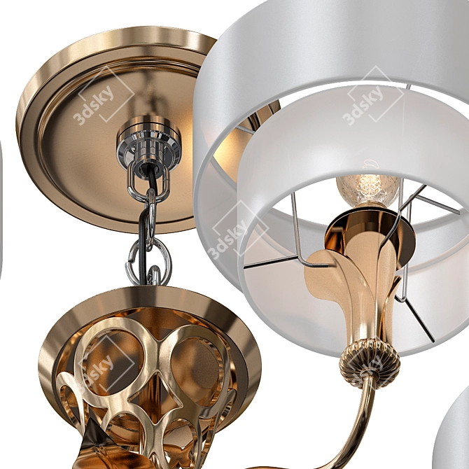 Modern Lillian Chandelier Design 3D model image 2