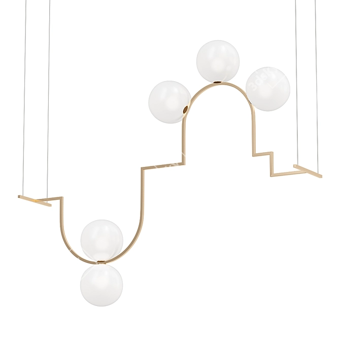 Modern Suspension Diapason Model A 3D model image 1