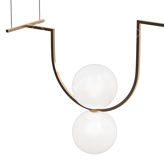 Modern Suspension Diapason Model A 3D model image 2