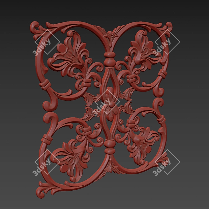 Luxury Ornament 3D Model Kit 3D model image 6