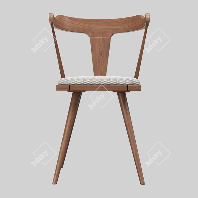 Stylish Dining Chair Angelo 3D model image 2