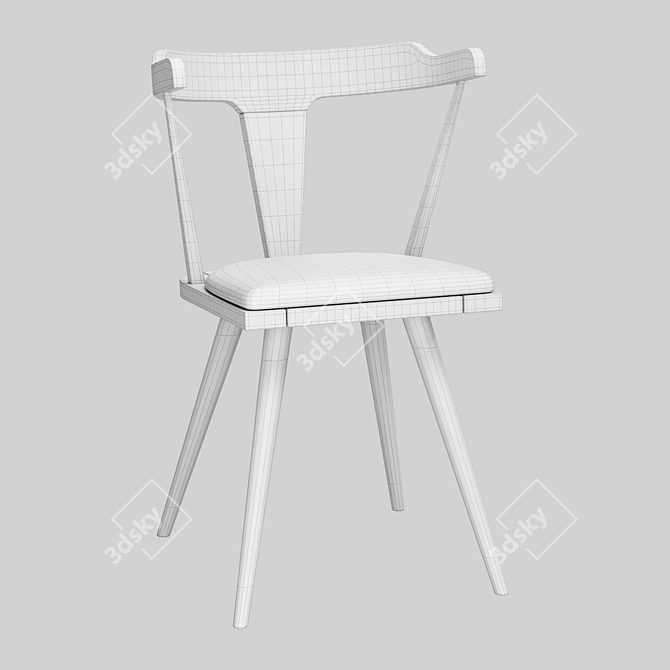 Stylish Dining Chair Angelo 3D model image 5