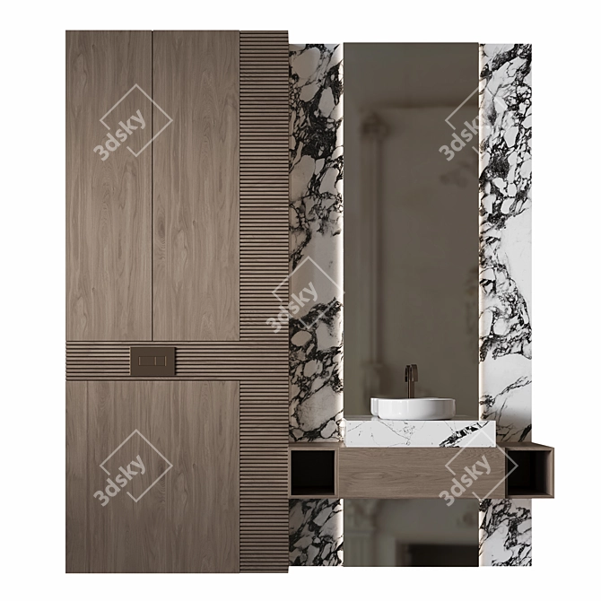 Luxurious Bath Set Essentials 3D model image 1