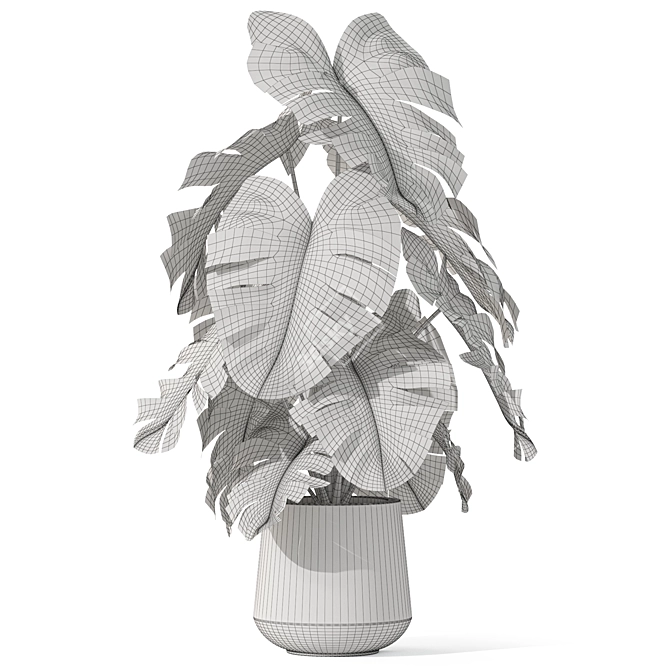 Botanical Set 1076: Lush Greenery 3D model image 4