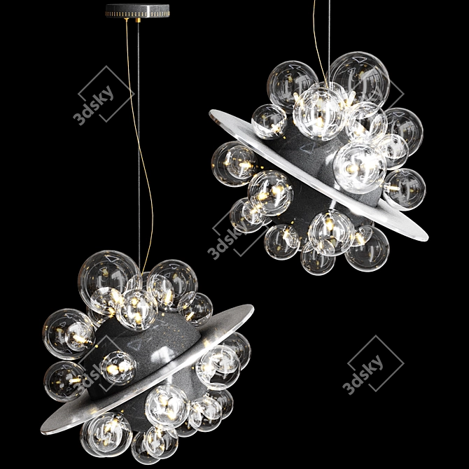 Sleek IONA UFO Pendant Collection 3D model image 6