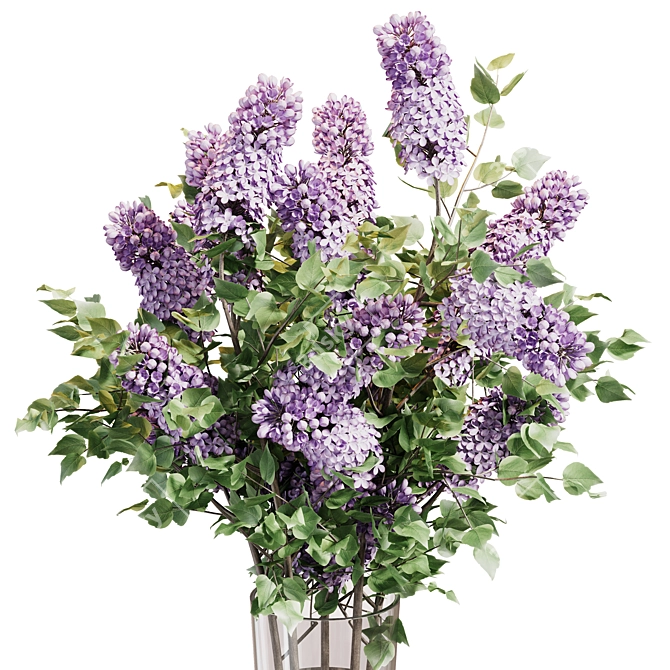 Lilac Blossom Bouquet 3D model image 2