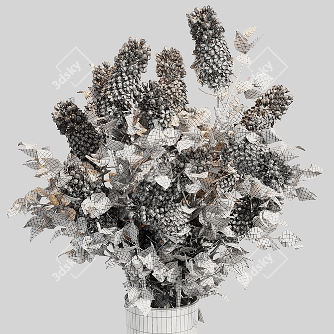 Lilac Blossom Bouquet 3D model image 5