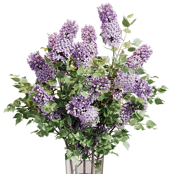 Lilac Blossom Bouquet 3D model image 10