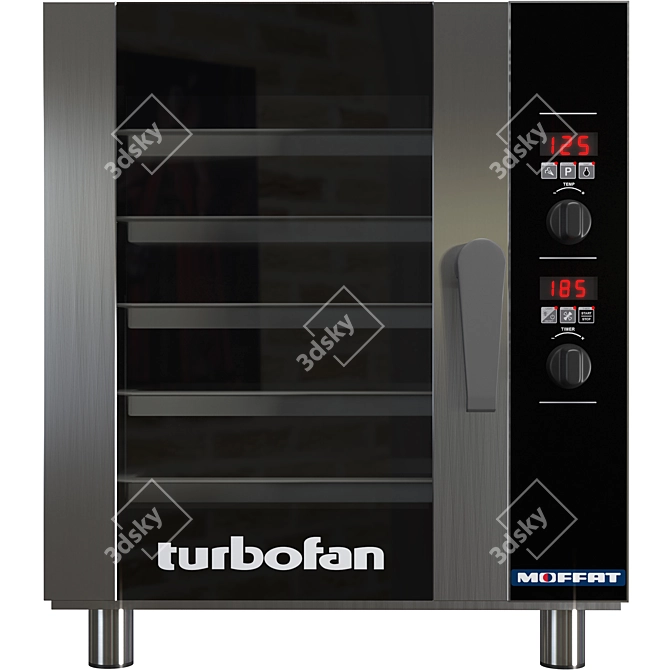 Efficient Moffat E33 Convection Oven 3D model image 6