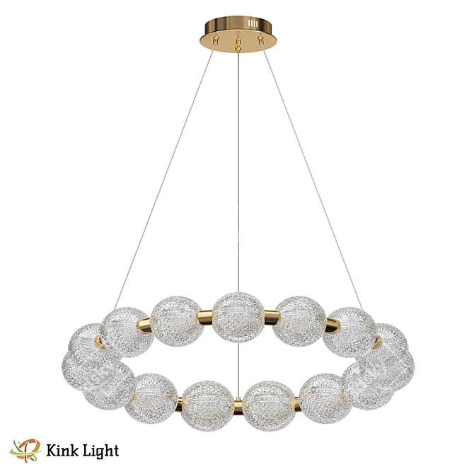 Claude Bronze Pendant Light 55W 3D model image 1