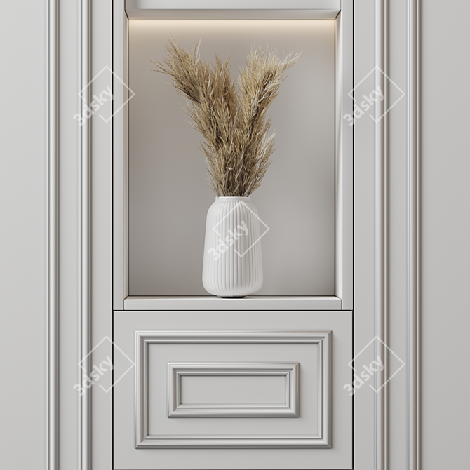 Customizable Wardrobe 128: High-End Render-Ready 3D model image 3