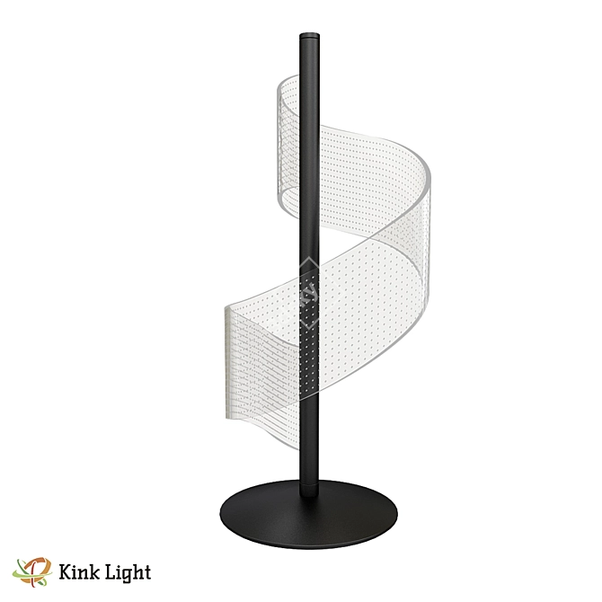 Ilina Black Desk Lamp HD968 3D model image 1