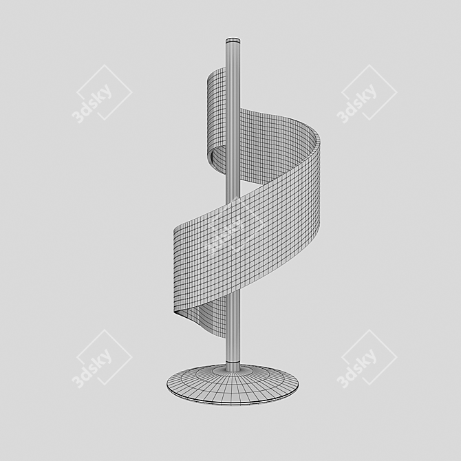 Ilina Black Desk Lamp HD968 3D model image 2