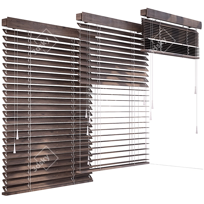 Blinds 11: Vintage Window Decor 3D model image 2