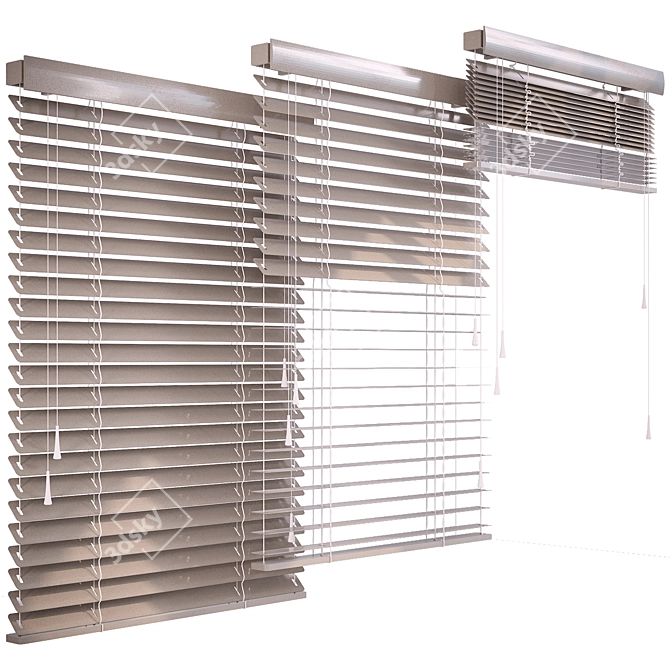 Blinds 11: Vintage Window Decor 3D model image 4