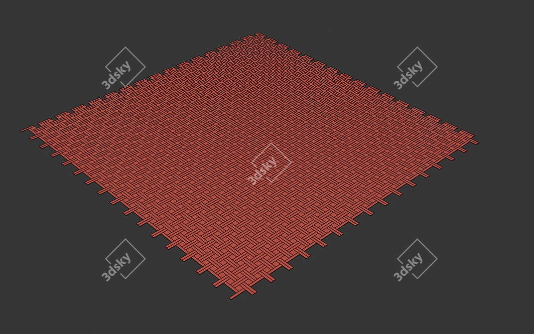 Wooden Floor 3D Model Kit 3D model image 6