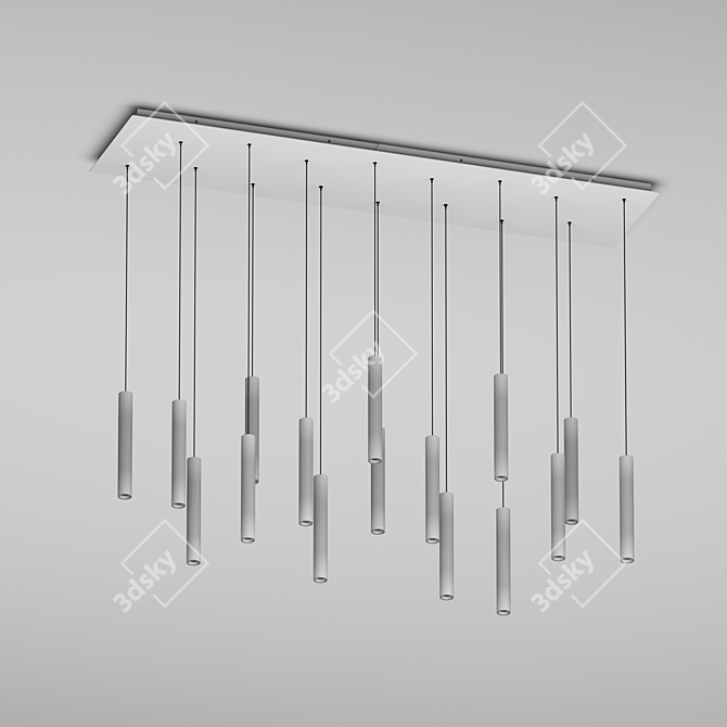 Cascade Cylinder Pendant Light 3D model image 6