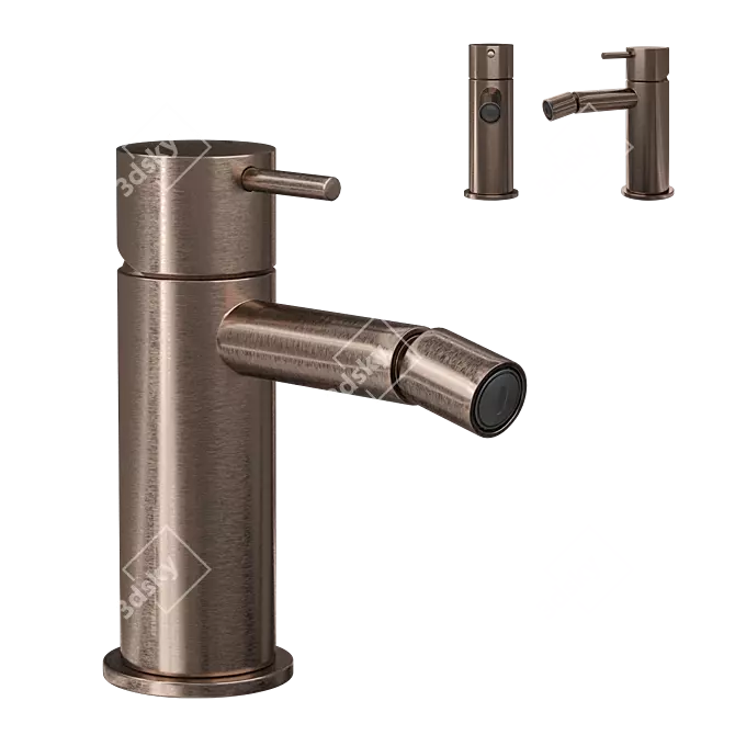 Cobber Bidet Mixer 3D Model 3D model image 1