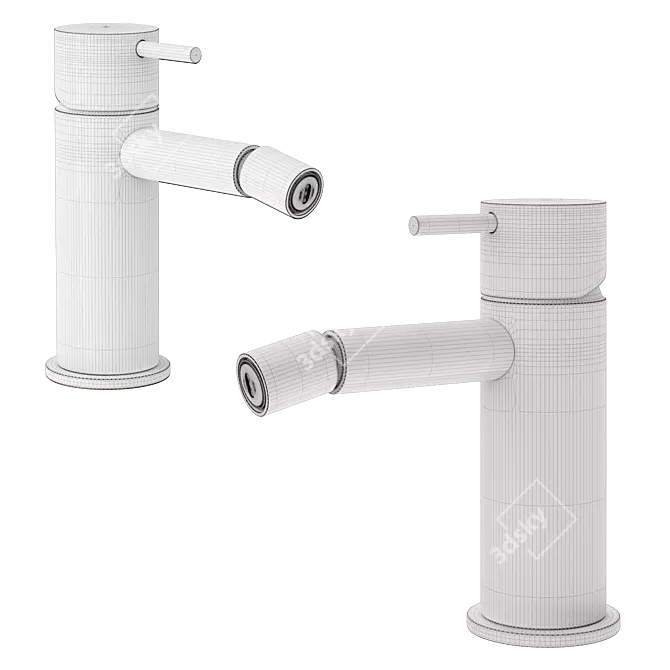 Cobber Bidet Mixer 3D Model 3D model image 4