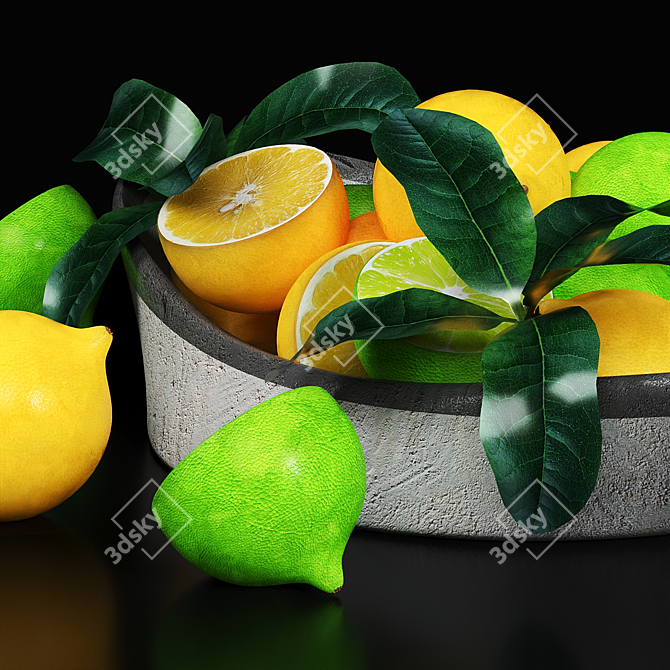 Citrus 3D Model OBJ Corona 3D model image 2