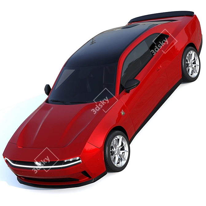 2024 Dodge Charger Daytona: Electric Power 3D model image 6