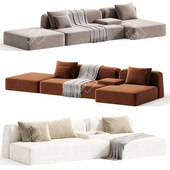 Modular Sofa Thassos 2015 3D model image 4