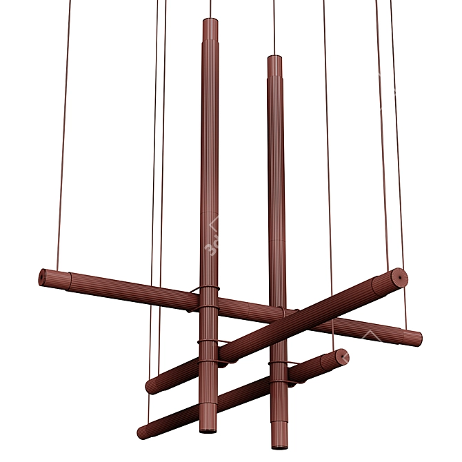  Sleek Glass Pendant Lighting Solution 3D model image 3