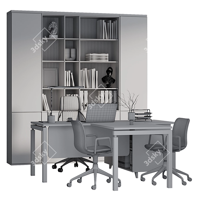 PBR Boss Desk 3D Model 3D model image 5