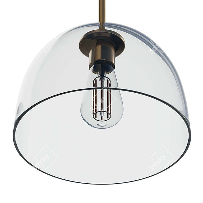 Sevierville Pendant Light Fixture UV Mapped 3D model image 5