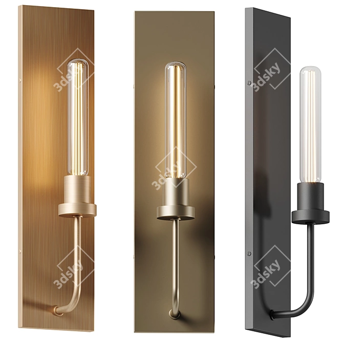 Elegant Sheridan Wall Sconce_cast subtle glow 3D model image 1