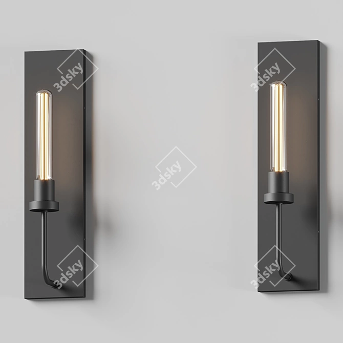 Elegant Sheridan Wall Sconce_cast subtle glow 3D model image 3