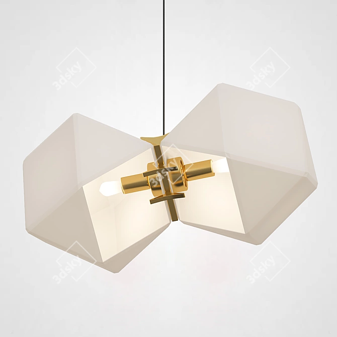 Modern Glass Chandelier Gabriel Scott 3D model image 2