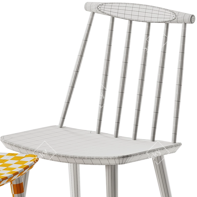 Modern Hay Chair J77 Furniture 3D model image 7