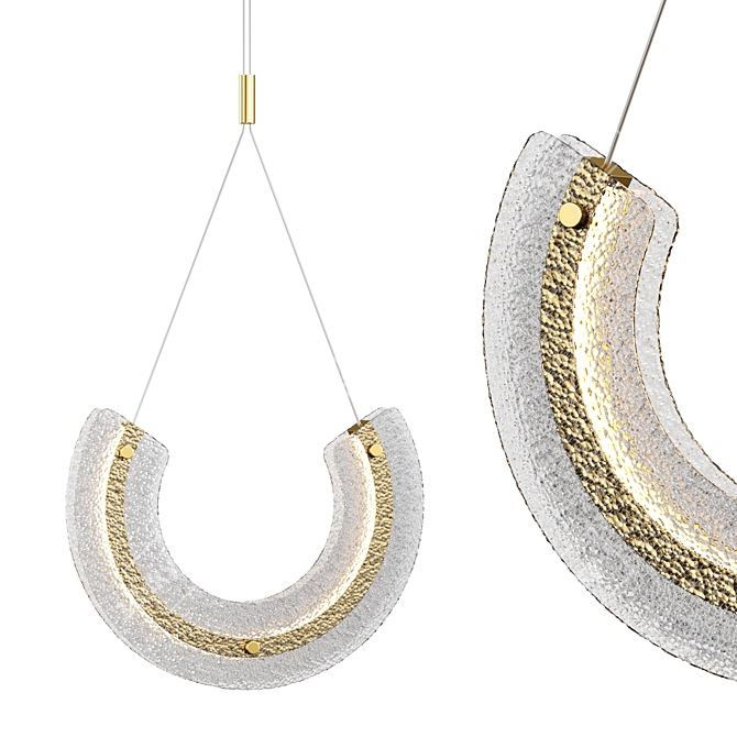 "Maya Maytoni Glass Pendant Light 3D model image 1