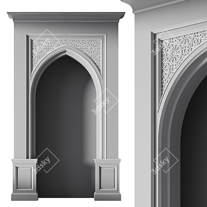 Adjustable Arabesque Arch Kit 3D model image 7