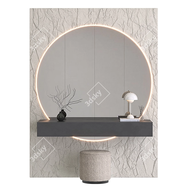 Customizable Hallway Furniture Set 3D model image 1