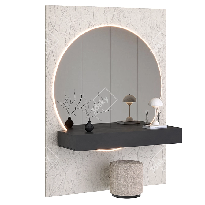 Customizable Hallway Furniture Set 3D model image 2