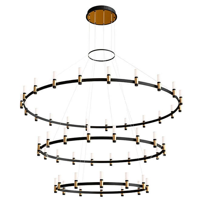 Elegant Albany Chandeliers by Eurofase 3D model image 1